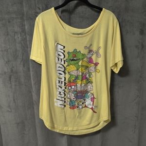 Nickelodeon Yellow Characters Graphic T Size 3X
